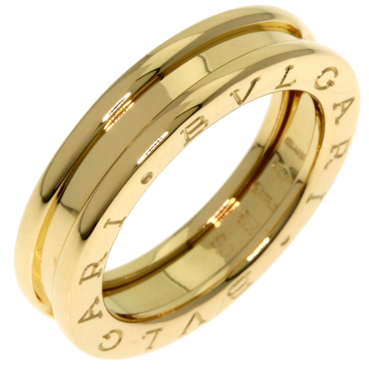 BVLGARI B.zero1 1 band #50 Ring K18 Yellow Gold Ladies [Used]