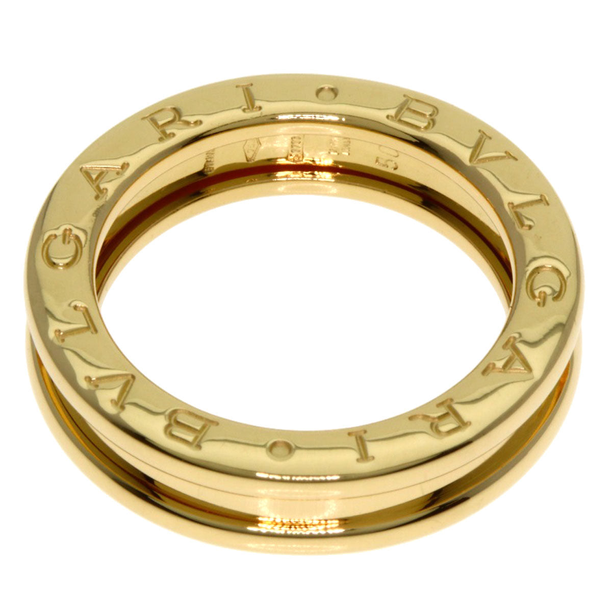 BVLGARI B.zero1 1 band #50 Ring K18 Yellow Gold Ladies [Used]