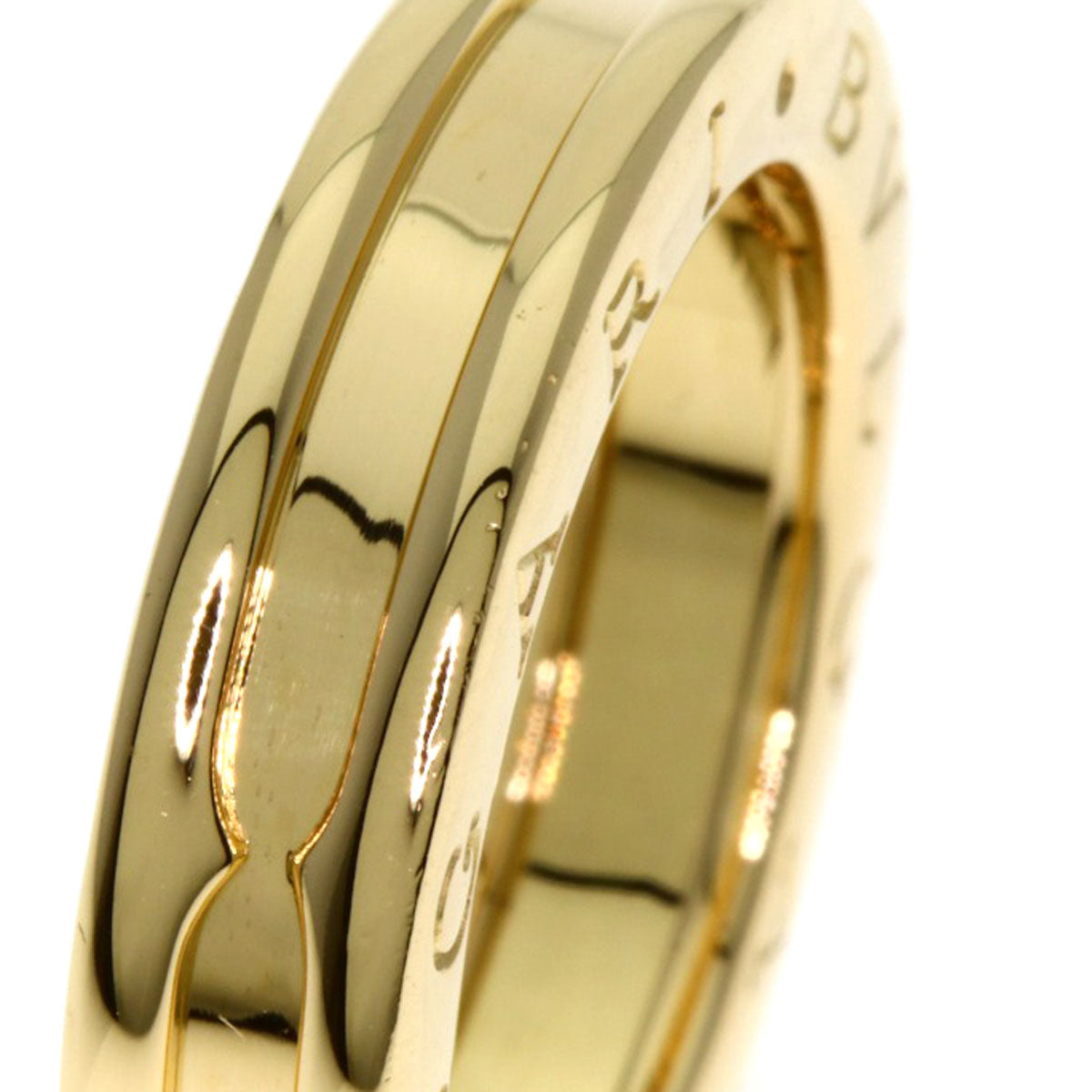 BVLGARI B.zero1 1 band #50 Ring K18 Yellow Gold Ladies [Used]