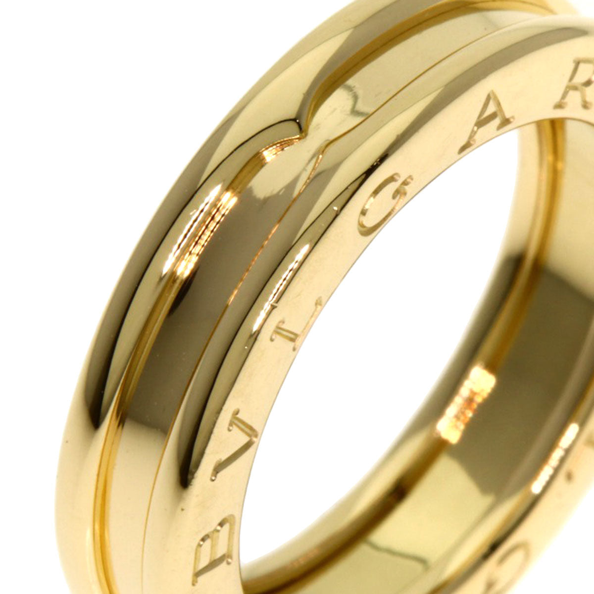 BVLGARI B.zero1 1 band #50 Ring K18 Yellow Gold Ladies [Used]
