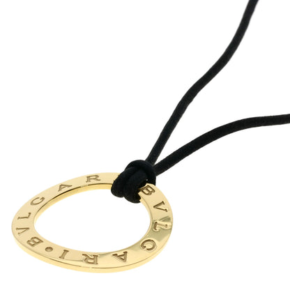 BVLGARI Logo circle Necklace K18 Yellow Gold Ladies [Used]