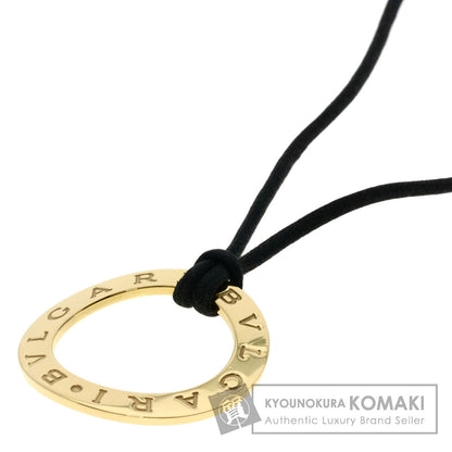 BVLGARI Logo circle Necklace K18 Yellow Gold Ladies [Used]