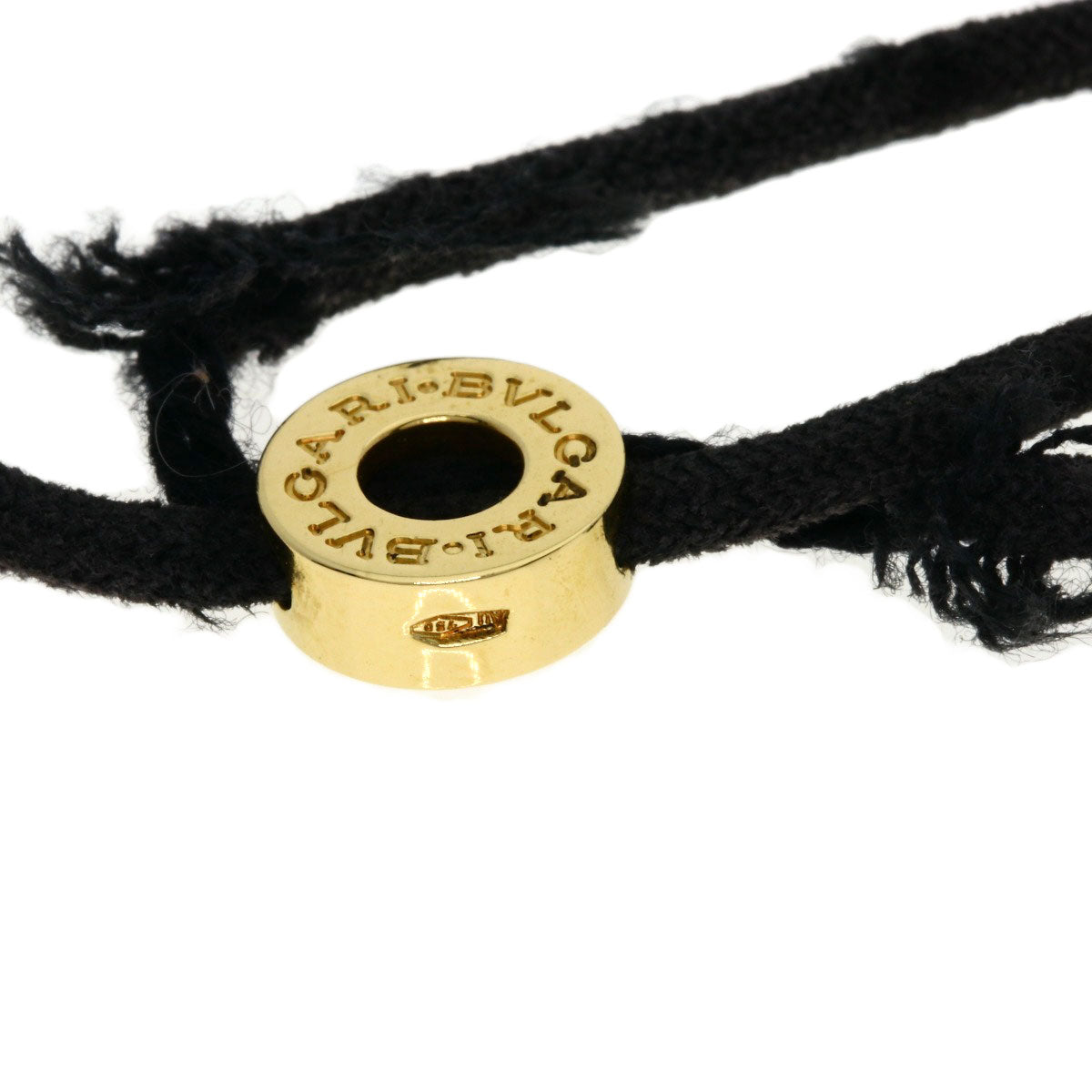 BVLGARI Logo circle Necklace K18 Yellow Gold Ladies [Used]