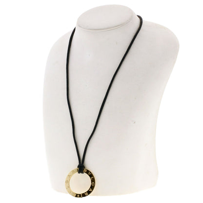BVLGARI Logo circle Necklace K18 Yellow Gold Ladies [Used]