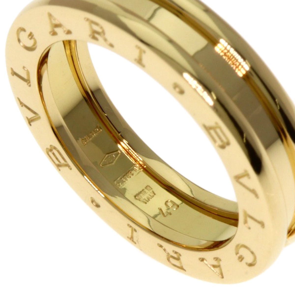 BVLGARI B.zero1 1 band #49 Ring K18 Yellow Gold Ladies [Used]