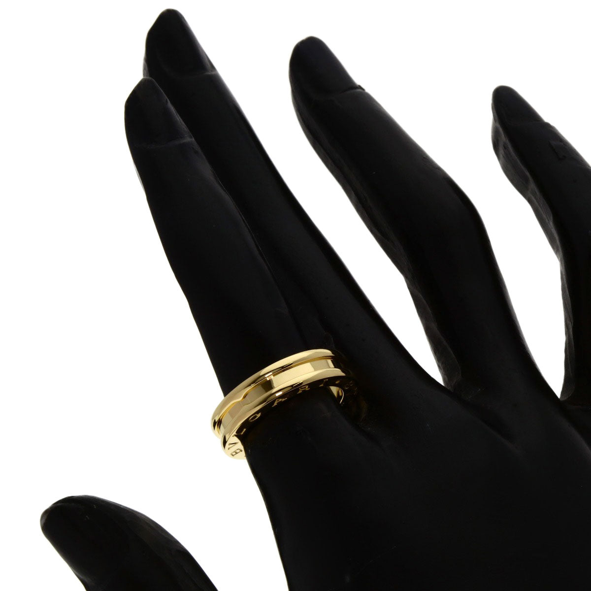 BVLGARI B.zero1 1 band #49 Ring K18 Yellow Gold Ladies [Used]