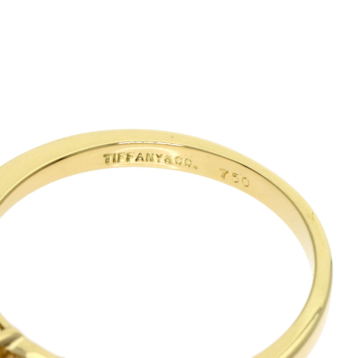 TIFFANY&Co. Baby Pearl Sapphire Ring K18 Yellow Gold Ladies [Used]