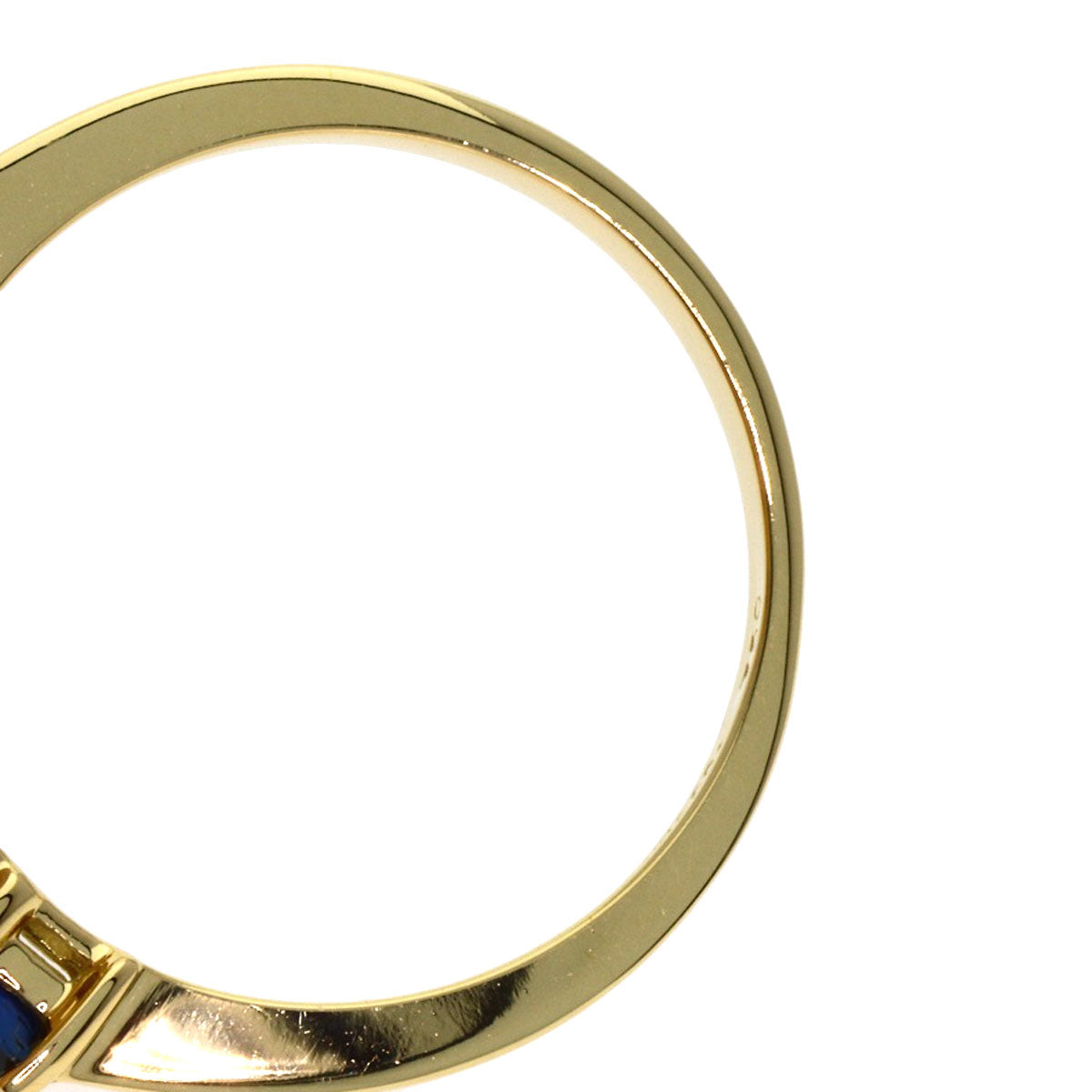 TIFFANY&Co. Baby Pearl Sapphire Ring K18 Yellow Gold Ladies [Used]