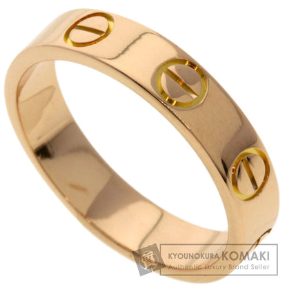 CARTIER mini love ring #46 Ring K18 Pink Gold Ladies [Used]