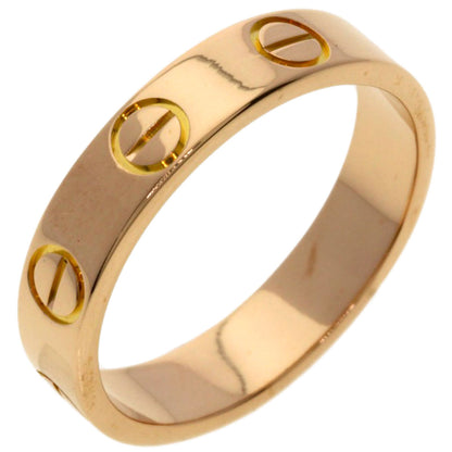 CARTIER mini love ring #46 Ring K18 Pink Gold Ladies [Used]