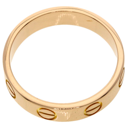 CARTIER mini love ring #46 Ring K18 Pink Gold Ladies [Used]