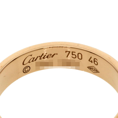 CARTIER mini love ring #46 Ring K18 Pink Gold Ladies [Used]
