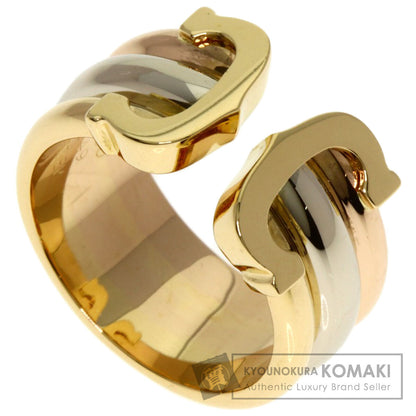 CARTIER 2C Ring LM #49 Ring K18 Yellow Gold K18 White GoldLadies [Used]