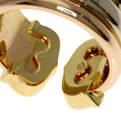 CARTIER 2C Ring LM #49 Ring K18 Yellow Gold K18 White GoldLadies [Used]