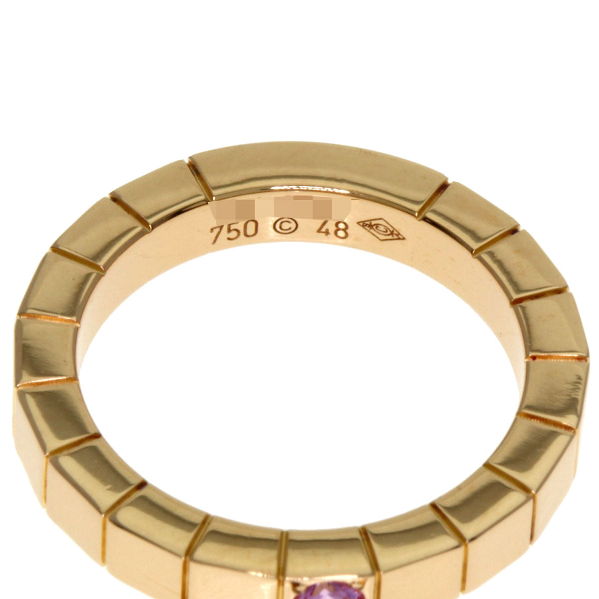 CARTIER Raniere 1P Sapphire #48 Ring K18 Pink Gold Ladies [Used]