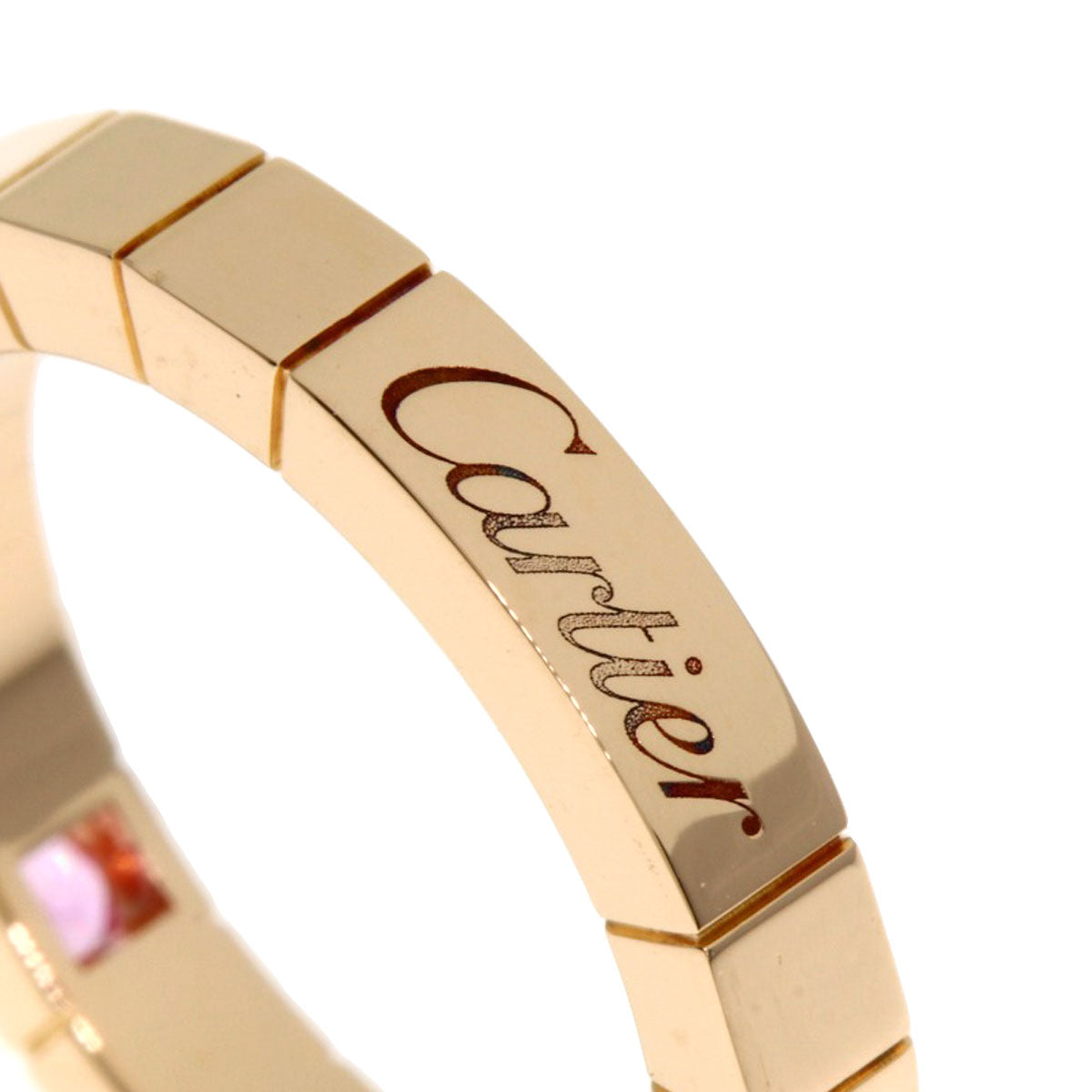 CARTIER Raniere 1P Sapphire #48 Ring K18 Pink Gold Ladies [Used]