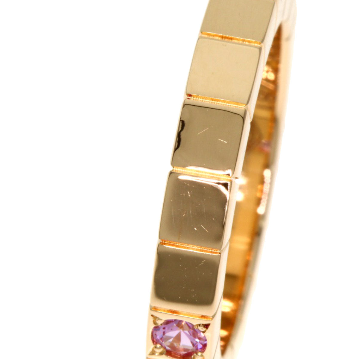 CARTIER Raniere 1P Sapphire #48 Ring K18 Pink Gold Ladies [Used]