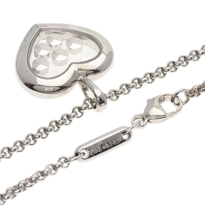 Chopard Happy diamond heart Necklace K18 White Gold Ladies [Used]