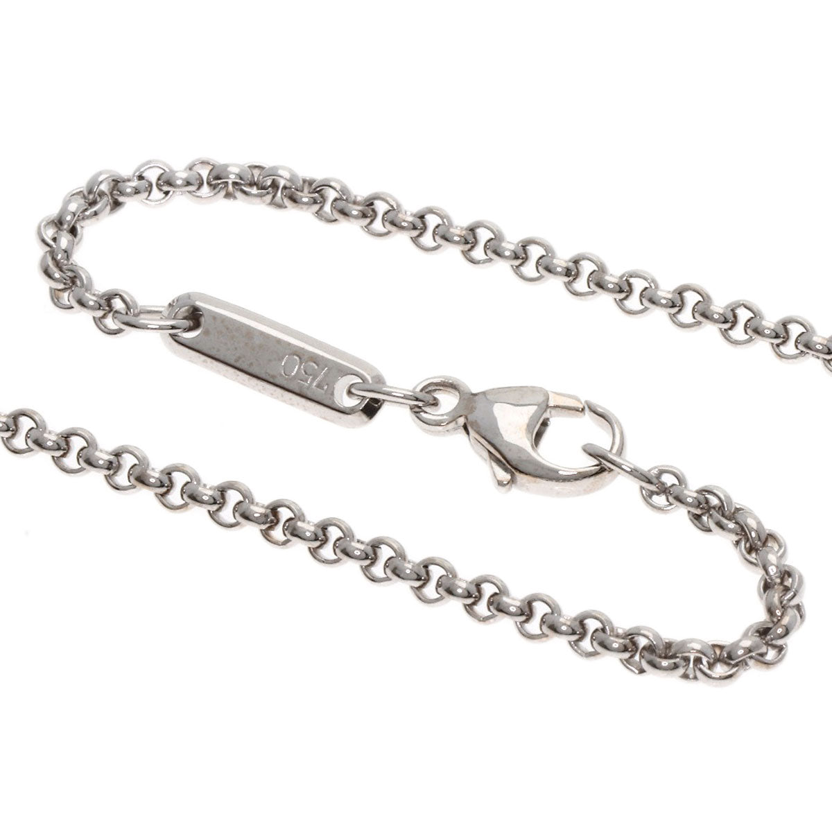 Chopard Happy diamond heart Necklace K18 White Gold Ladies [Used]