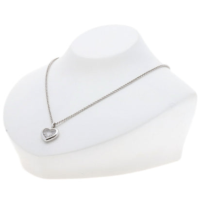 Chopard Happy diamond heart Necklace K18 White Gold Ladies [Used]