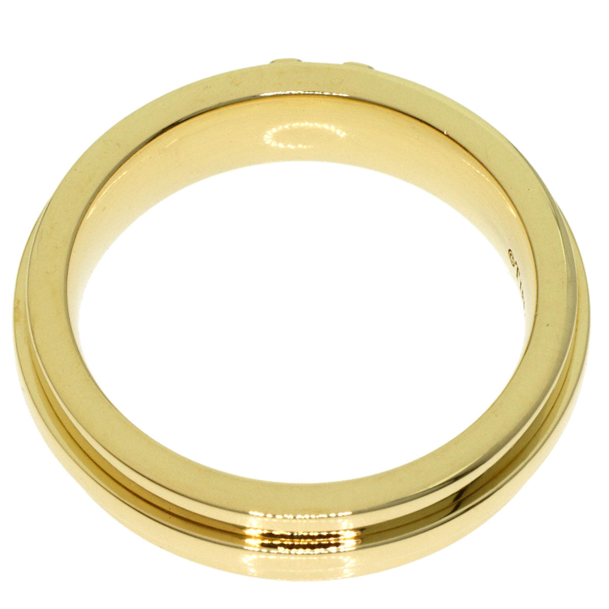 TIFFANY&Co. T TWO Ring K18 Yellow Gold Ladies [Used]