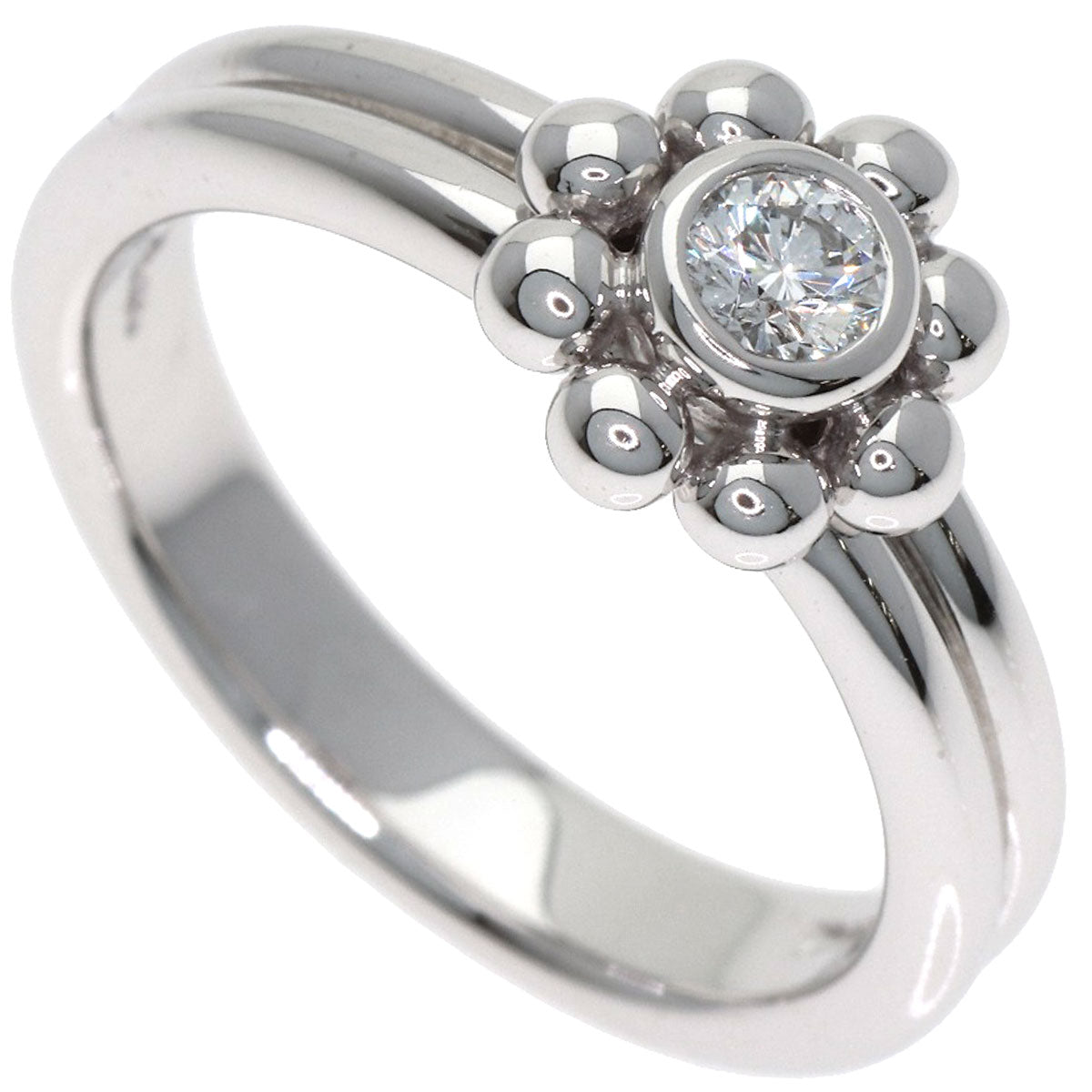 TIFFANY&Co. Jolly Beads Diamond Ring K18 White Gold Ladies [Used]