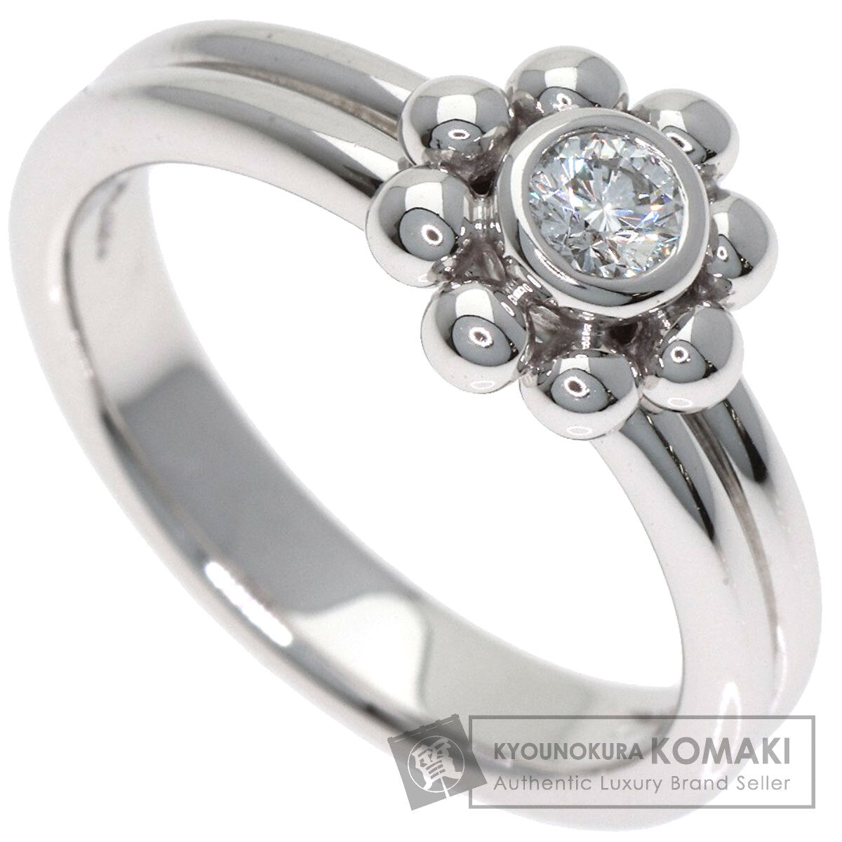 TIFFANY&Co. Jolly Beads Diamond Ring K18 White Gold Ladies [Used]