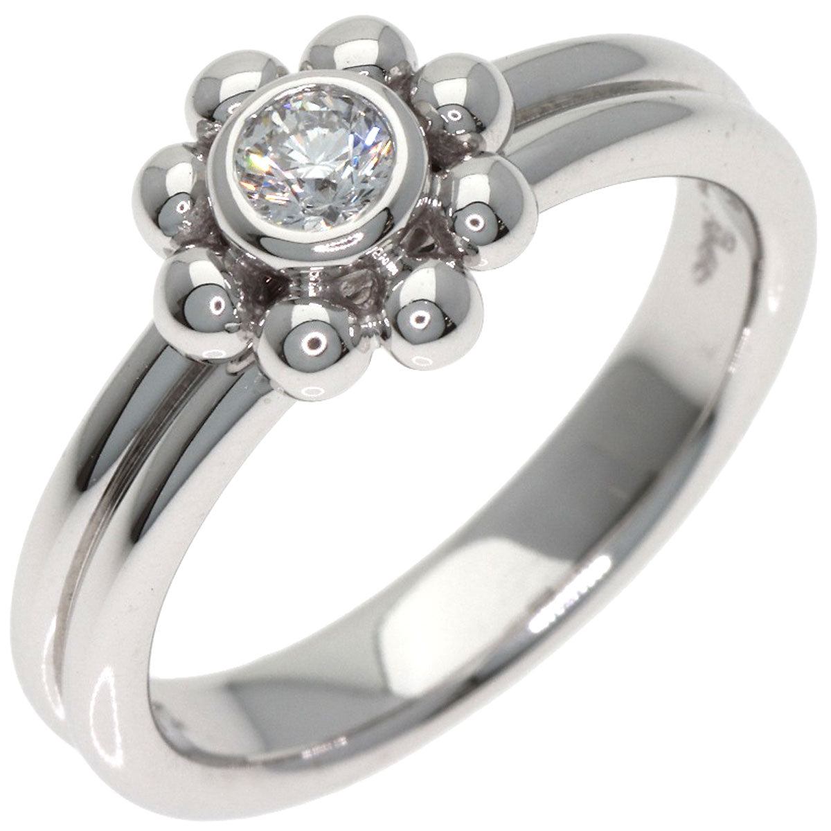 TIFFANY&Co. Jolly Beads Diamond Ring K18 White Gold Ladies [Used]