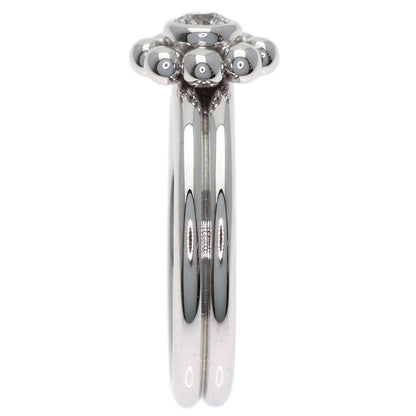 TIFFANY&Co. Jolly Beads Diamond Ring K18 White Gold Ladies [Used]