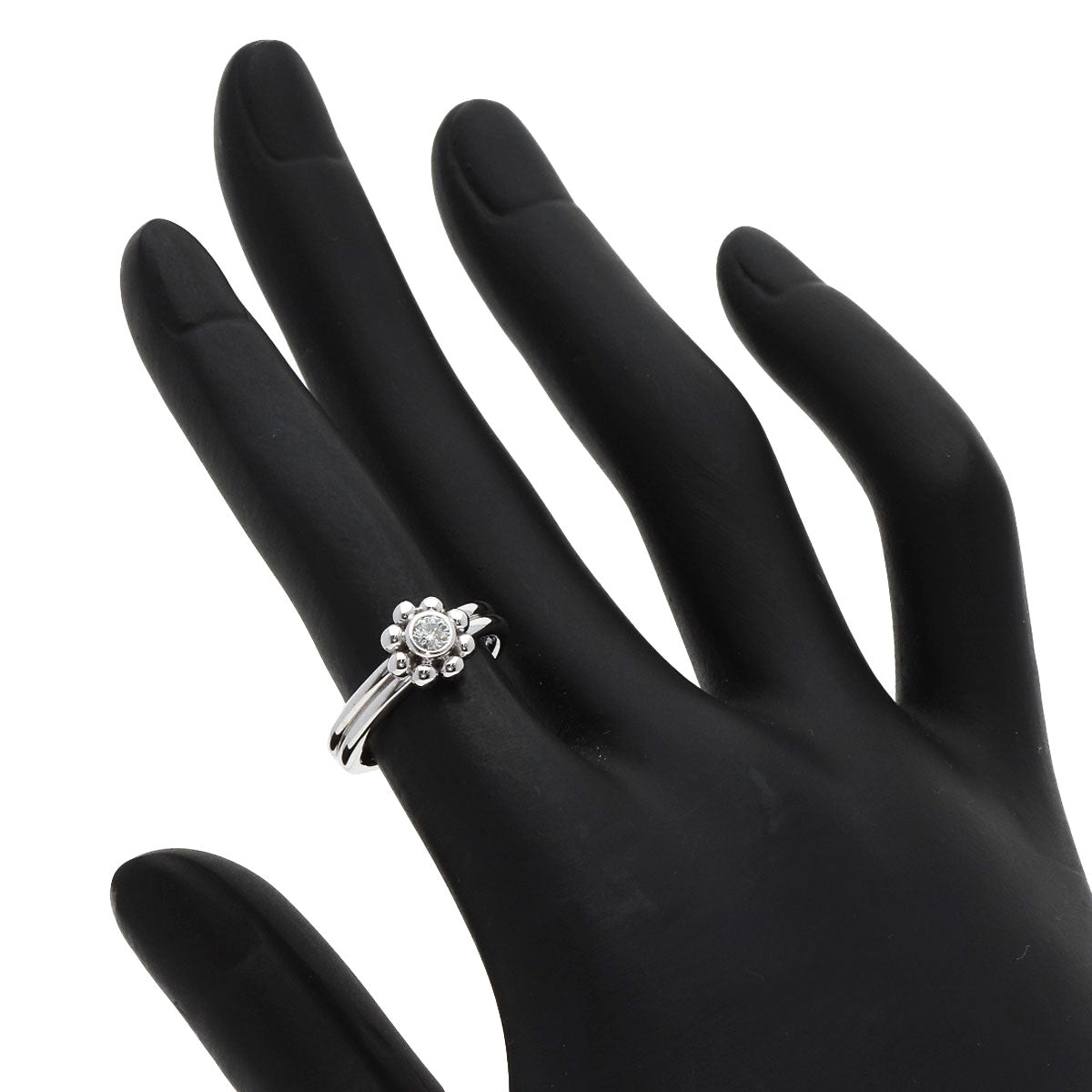 TIFFANY&Co. Jolly Beads Diamond Ring K18 White Gold Ladies [Used]
