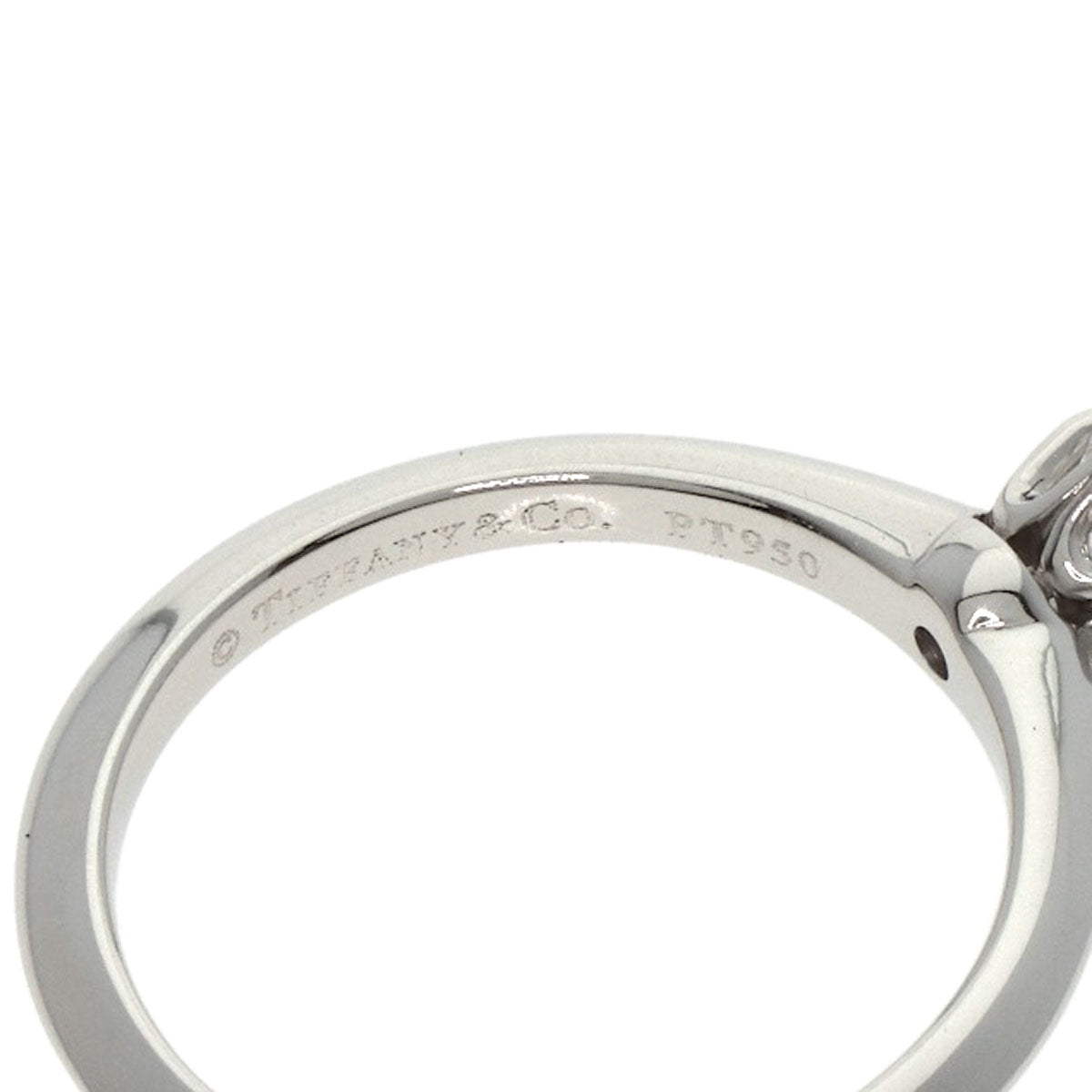 TIFFANY&Co. Solitaire Diamond Ring Platinum PT950 Ladies [Used]