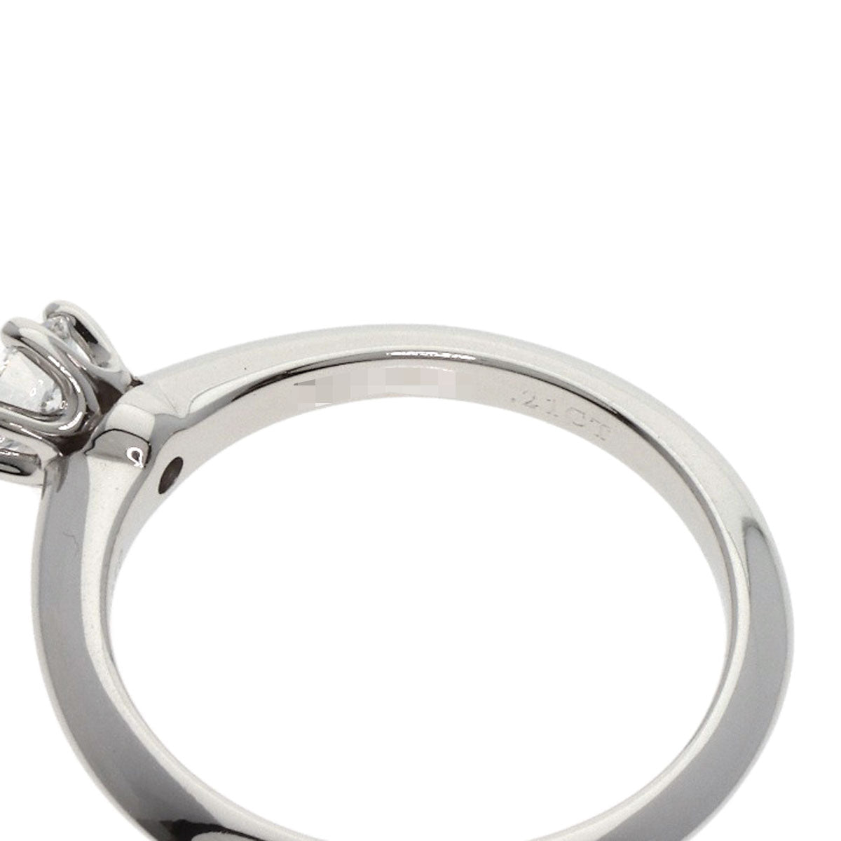 TIFFANY&Co. Solitaire Diamond Ring Platinum PT950 Ladies [Used]