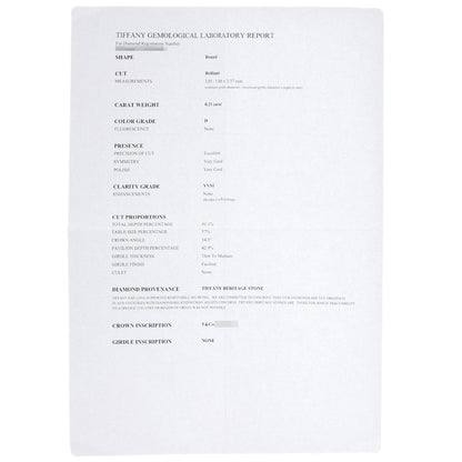 TIFFANY&Co. Solitaire Diamond Ring Platinum PT950 Ladies [Used]