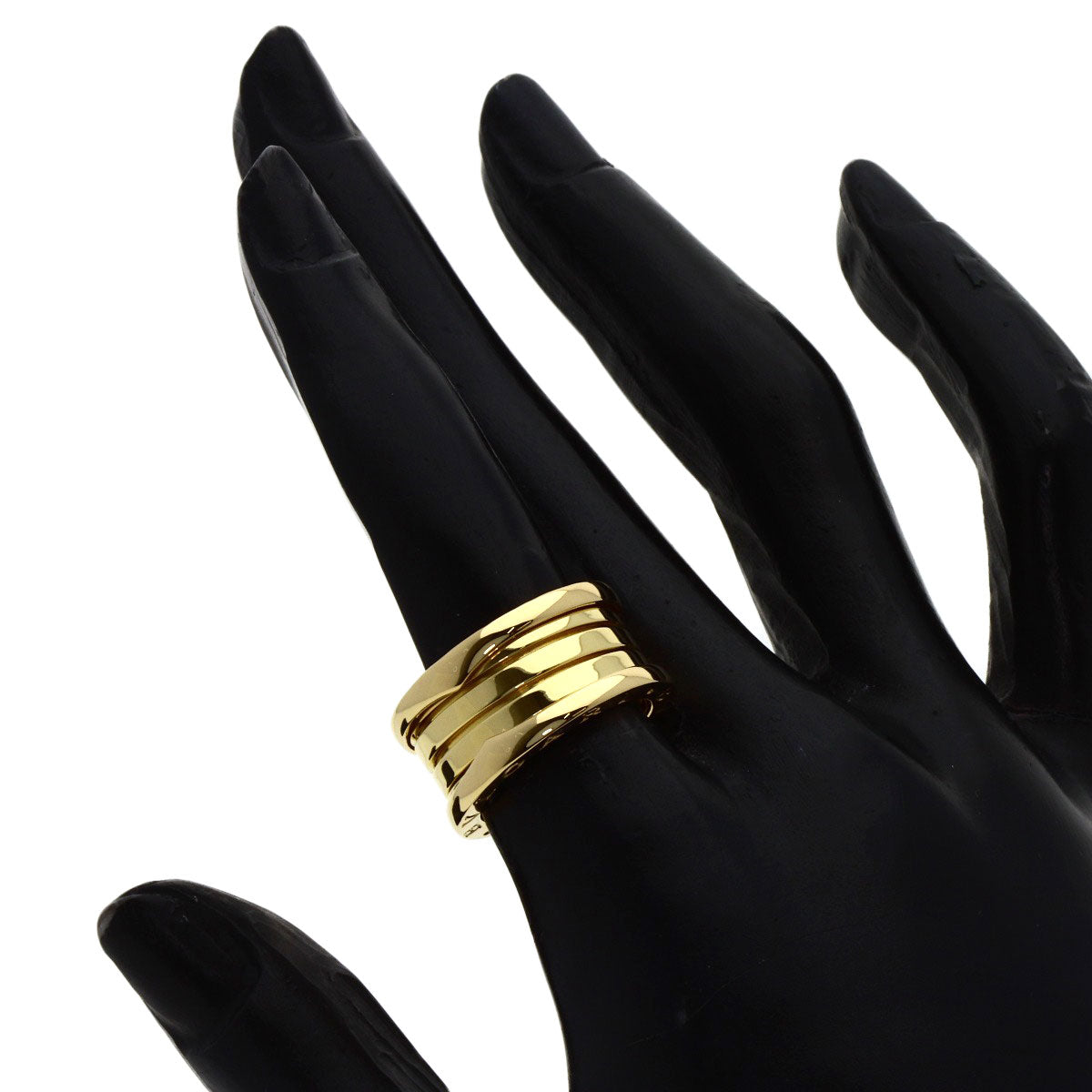 ブルガリ B-zero1 ビーゼロワン 3バンド #51 リング・指輪 K18イエローゴールド レディース 【中古】【BVLGARI】