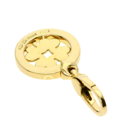 BVLGARI Tondo Clover Charm Pendant top K18 Yellow Gold Ladies [Used]