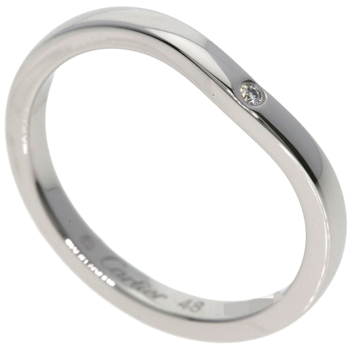 CARTIER Ballerina 3P Diamond #48 Ring Platinum PT950 Ladies [Used]