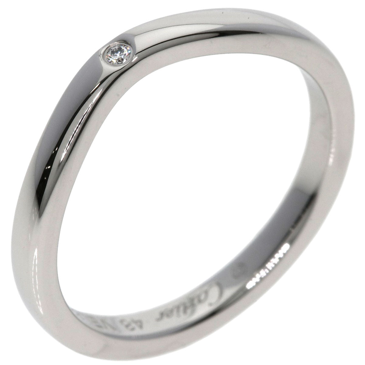 CARTIER Ballerina 3P Diamond #48 Ring Platinum PT950 Ladies [Used]