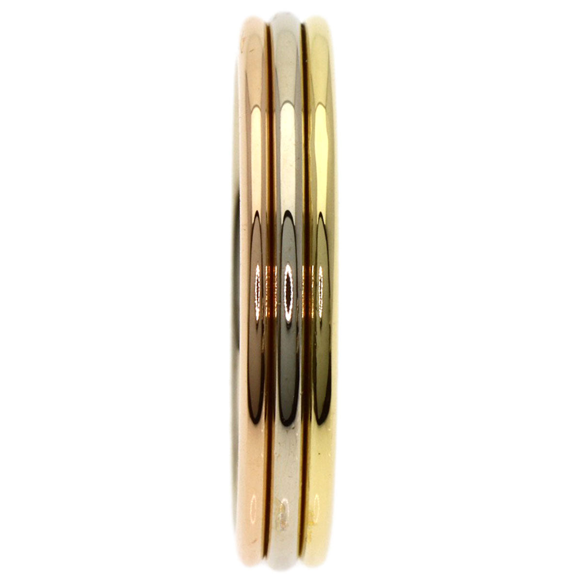 CARTIER Three Color #59 Ring K18 Yellow Gold 18K Pink GoldLadies [Used]