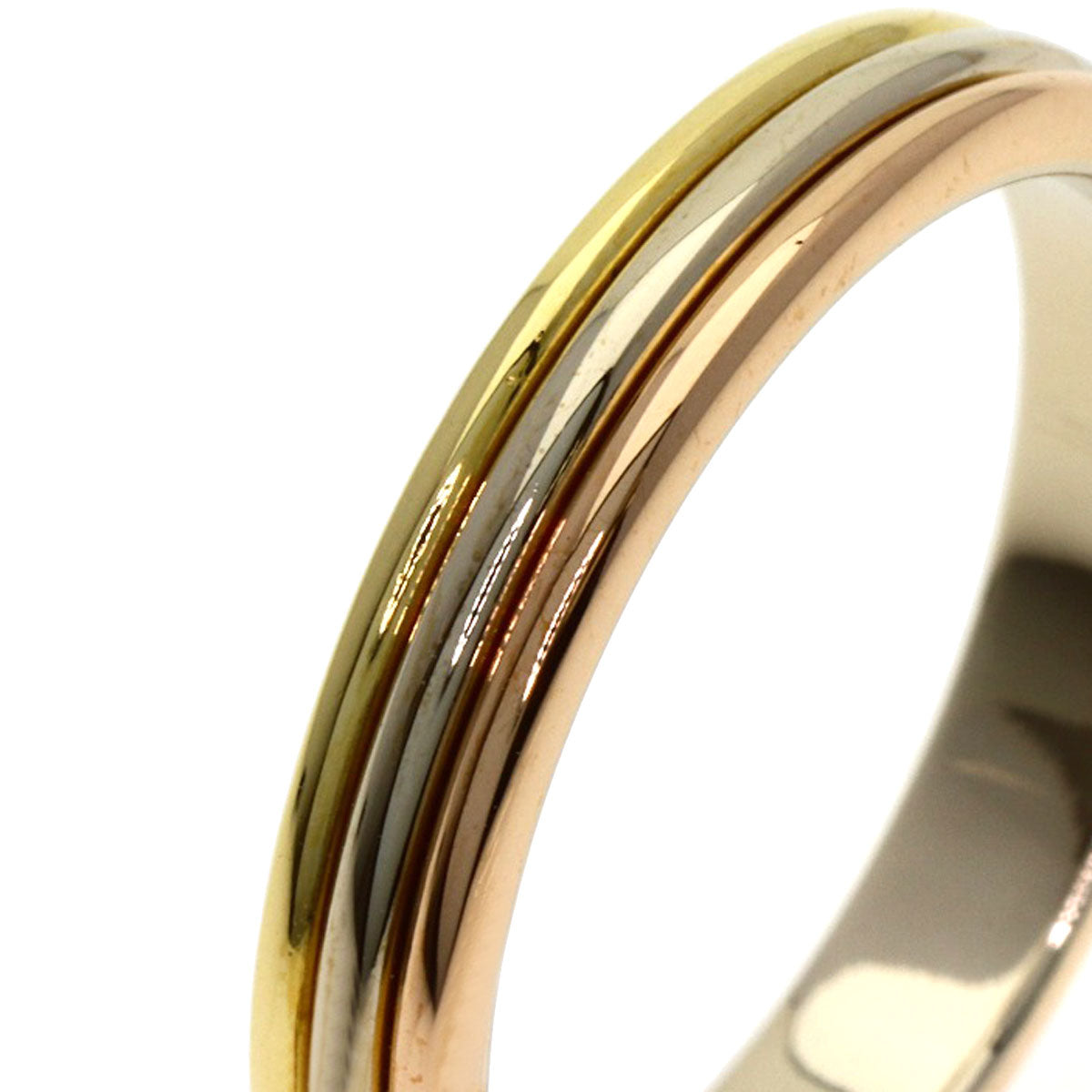 CARTIER Three Color #59 Ring K18 Yellow Gold 18K Pink GoldLadies [Used]