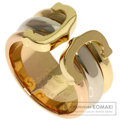 CARTIER 2C ring # 48 Ring K18 Yellow Gold K18 White GoldLadies [Used]