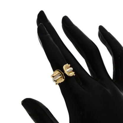 CARTIER 2C ring # 48 Ring K18 Yellow Gold K18 White GoldLadies [Used]