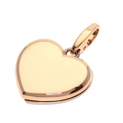 CARTIER Double heart charm Pendant top K18 Pink Gold K18 White GoldLadies [Used]