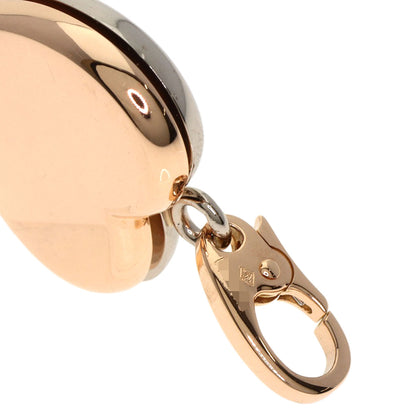 CARTIER Double heart charm Pendant top K18 Pink Gold K18 White GoldLadies [Used]