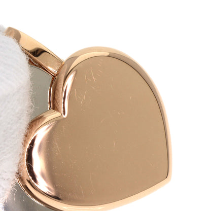 CARTIER Double heart charm Pendant top K18 Pink Gold K18 White GoldLadies [Used]