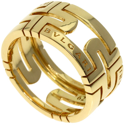 BVLGARI Parentesi Openwork Large #62 Ring K18 Yellow Gold Ladies [Used]