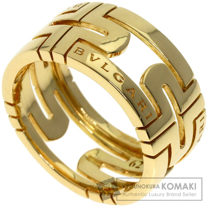 BVLGARI Parentesi Openwork Large #62 Ring K18 Yellow Gold Ladies [Used]