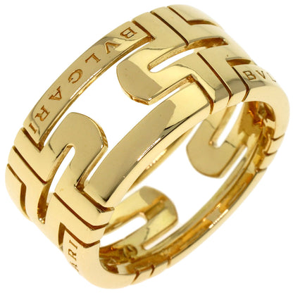 BVLGARI Parentesi Openwork Large #62 Ring K18 Yellow Gold Ladies [Used]