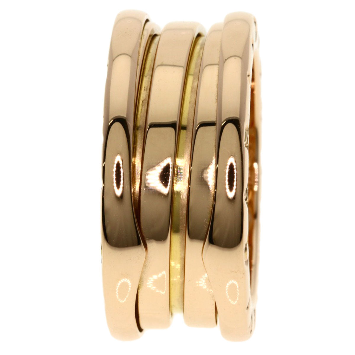 BVLGARI B.zero1 2 band #50 Ring K18 Pink Gold Ladies [Used]