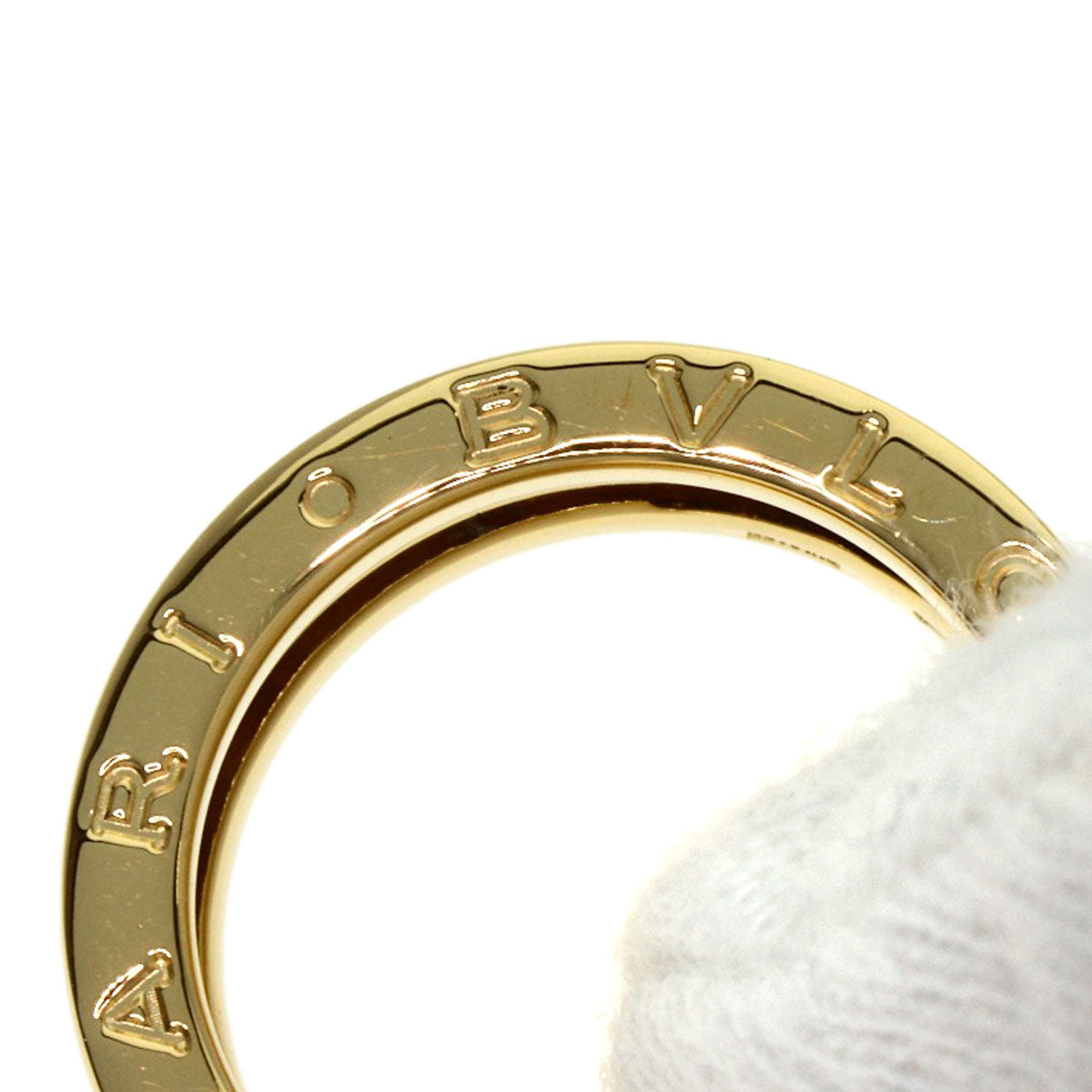 BVLGARI B.zero1 2 band #50 Ring K18 Yellow Gold Ladies [Used]