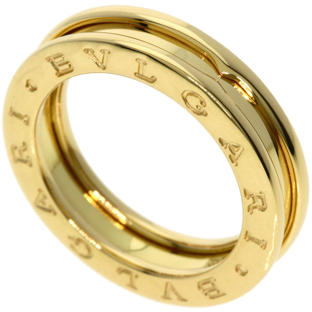 BVLGARI B.zero1 XS #52 Ring K18 Yellow Gold Ladies [Used]